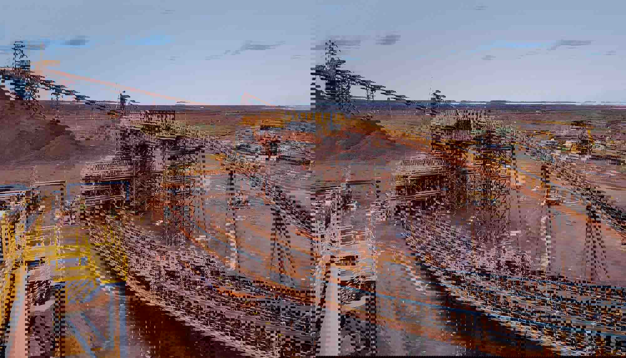 Iron Ore Mine Port Conveyor Grid All Images 630X360px 12